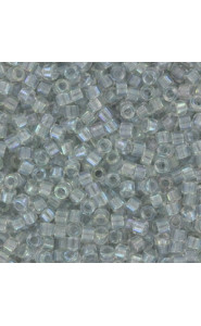 Miyuki delica Beads 11/0 - Pearl lined transparent pale grey ab DB-1677